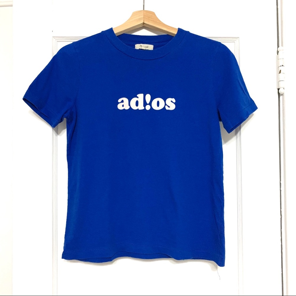 Madewell Blue “Adios” T-shirt